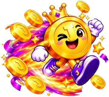 CoinJeeto — Mascot running fire