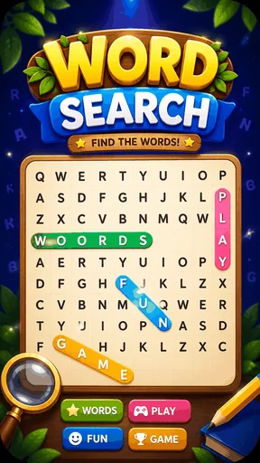 Word Search — free online game on CoinJeeto